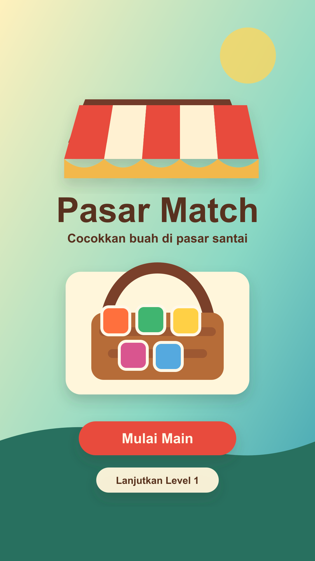 Pasar Match home screen